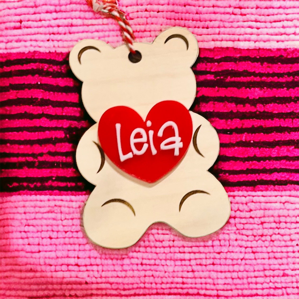 Bear Valentines Gift Tag