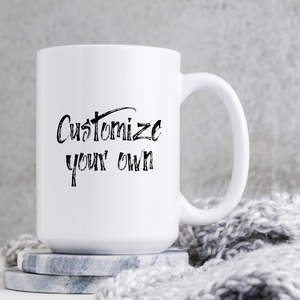 Custom Ceramic Mug - Simply White 15oz