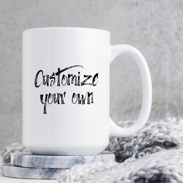 Custom Ceramic Mug - Simply White 15oz