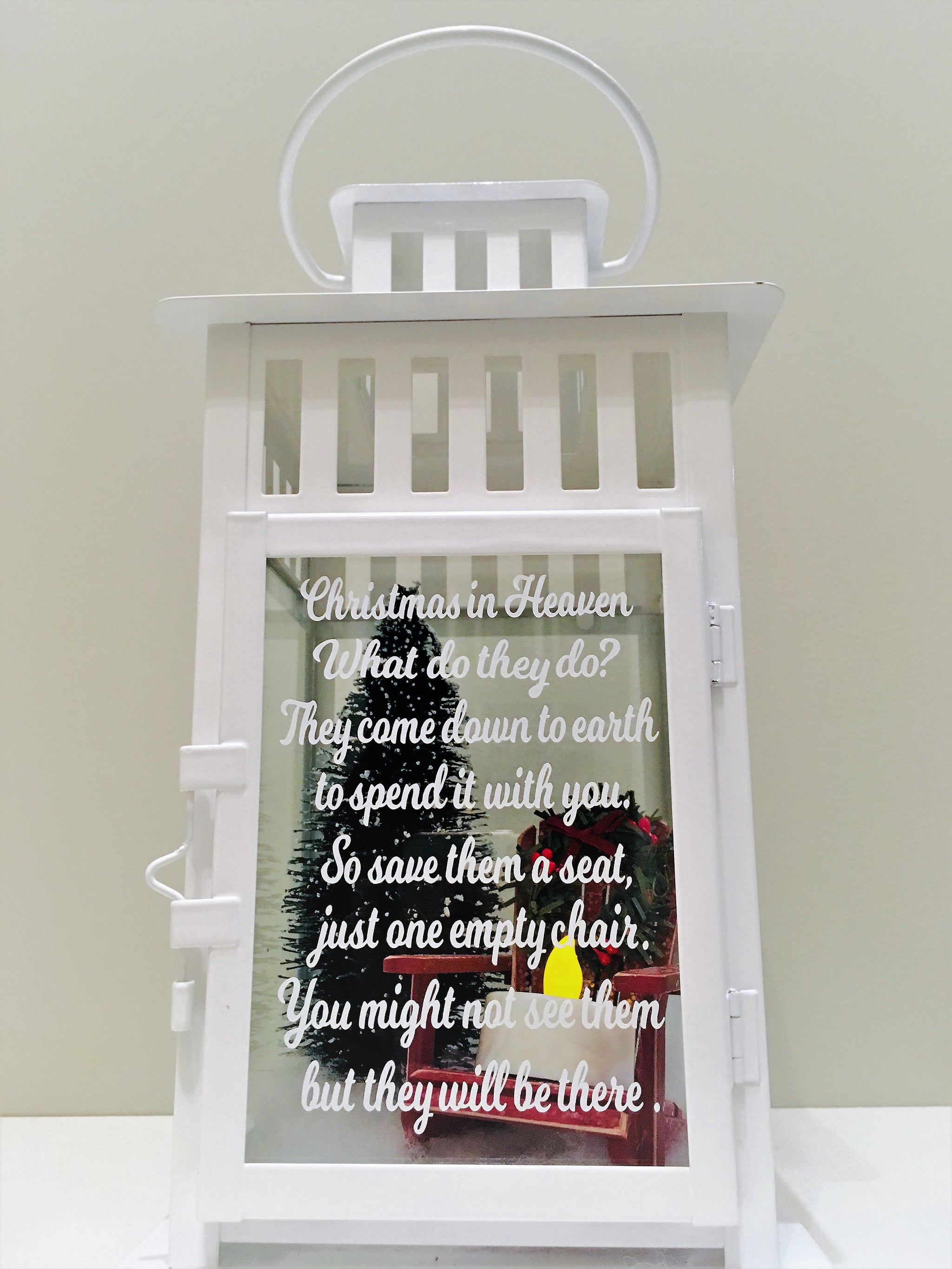 Personalized Lantern Memorial Christmas Ornament