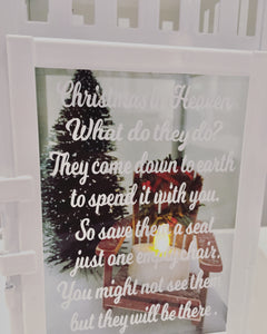 Christmas In Heaven Light up Memorial Lantern