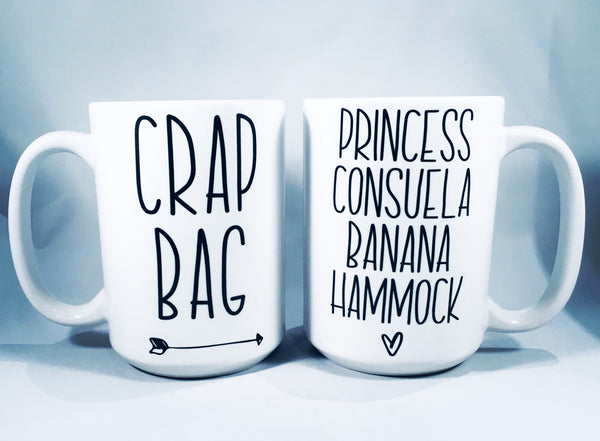 Friends TV series inspired Crap Bag Pair Mugs