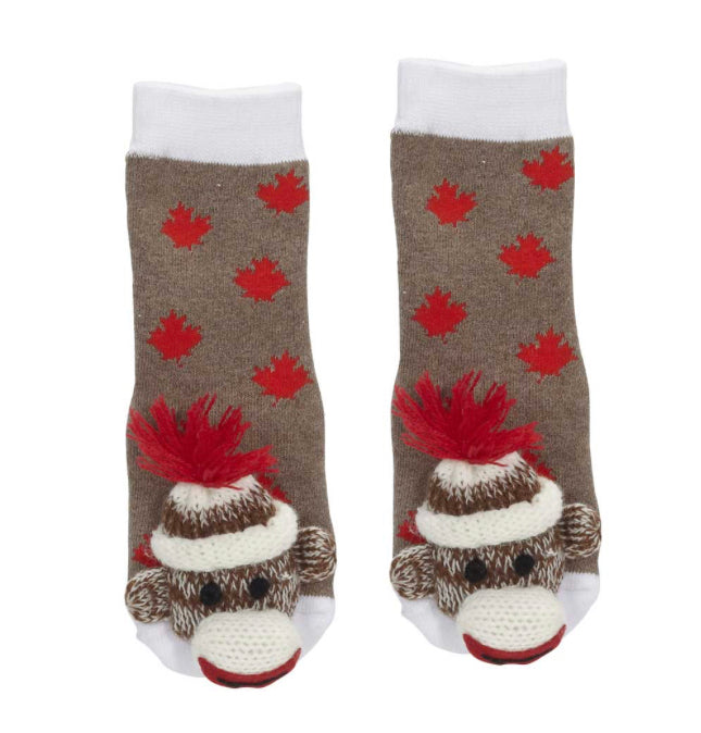 Baby Socks - Maple Leaf Sock Monkey