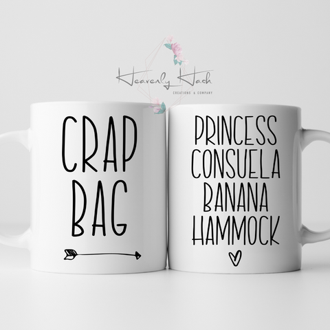 Friends TV series inspired Crap Bag Pair Mugs