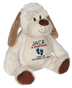 Dalton Dog (Personalized Birth Stat Plush)