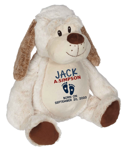 Dalton Dog (Personalized Birth Stat Plush)