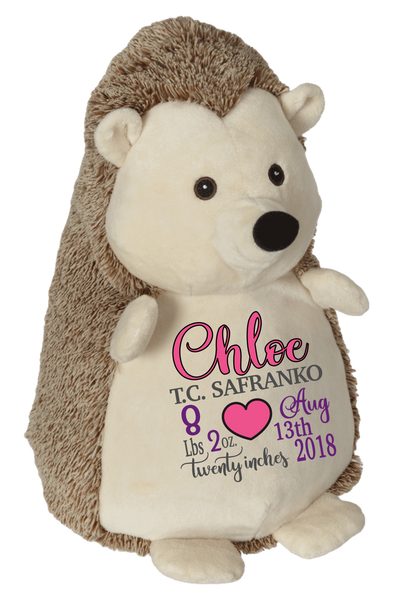 Hedley Hedgehog (Personalized Birth Stat Plush)