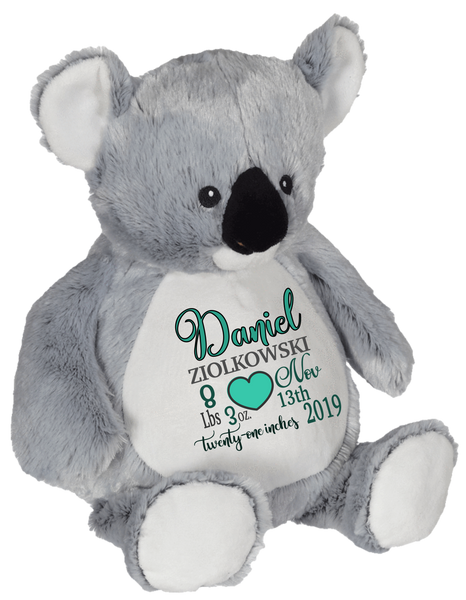 Kory Koala (Personalized Birth Stat Plush)