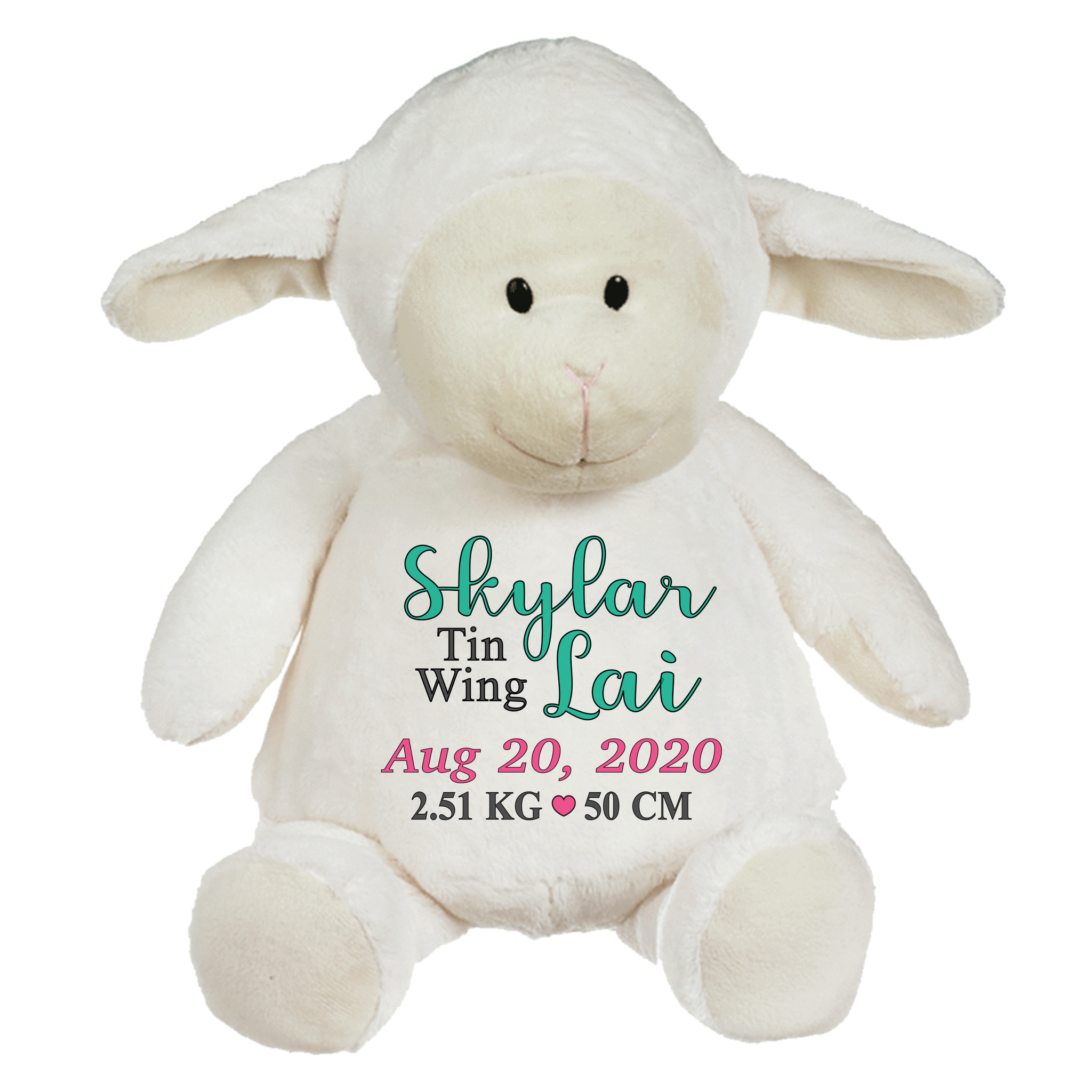 Lambton Lamb (Personalized Birth Stat Plush)