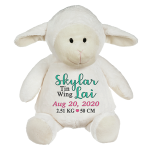 Lambton Lamb (Personalized Birth Stat Plush)