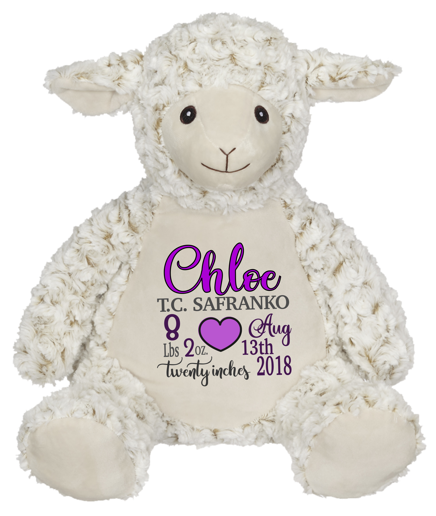 Luce Lamb (Personalized Birth Stat Plush)