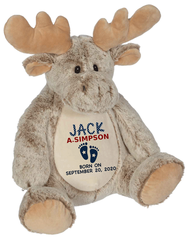 Mason Moose (Personalized Birth Stat Plush)