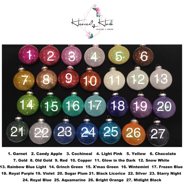 Glitter Ornament - Monogram Package (Buy More, Save More!)