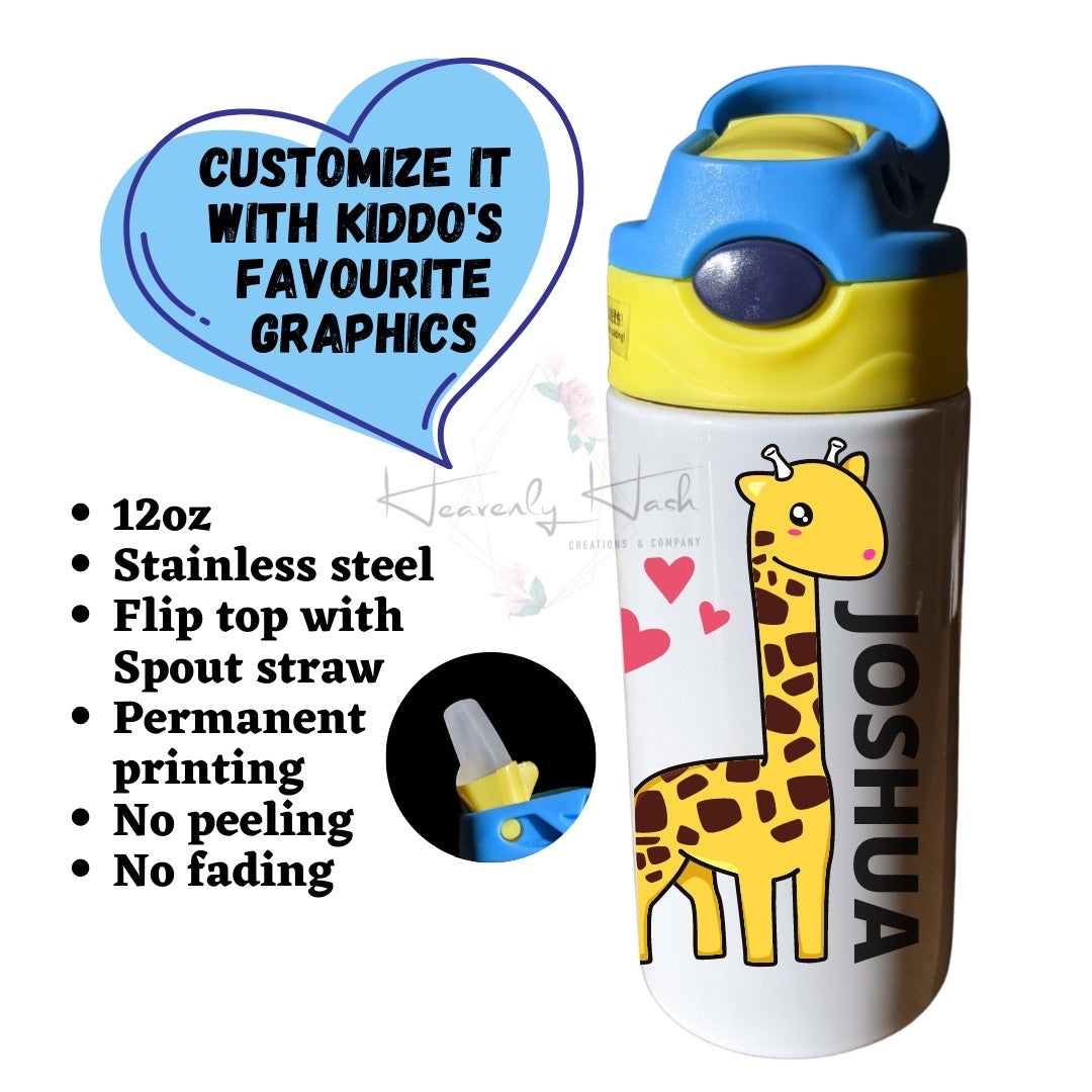 Custom 12oz Water Bottles for children