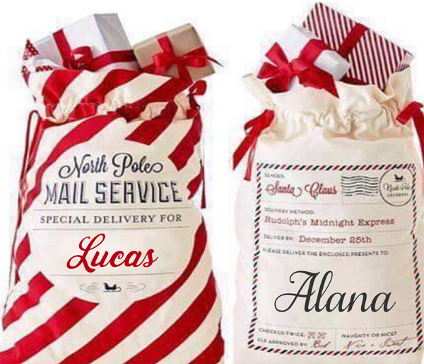 Christmas Santa Sacks - 11 options! While quantities last