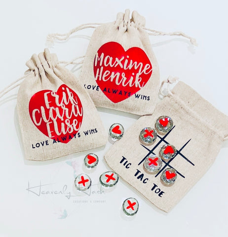 Valentine's Day Tic Tac Toe Bag