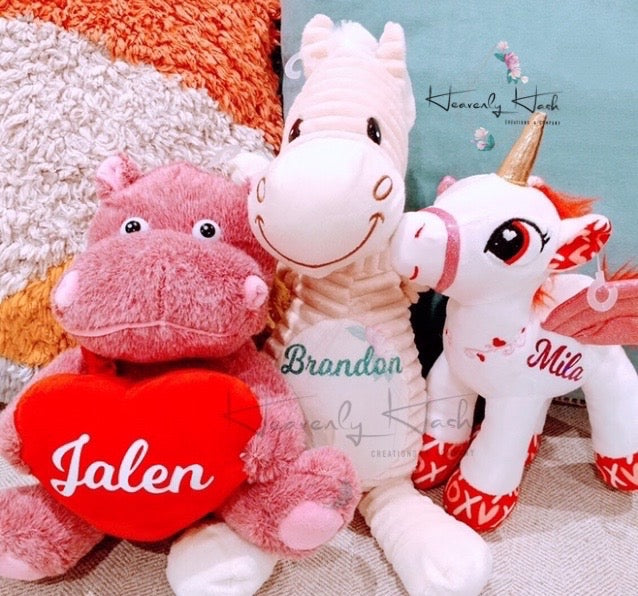 Personalized Valentine's Day Plush - CLEARANCE!!!