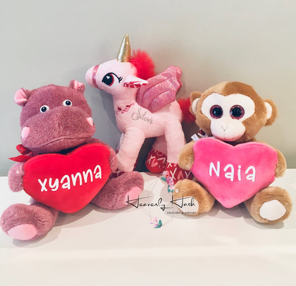 Personalized Valentine's Day Plush - CLEARANCE!!!