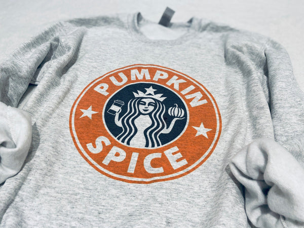 Pumpkin Spice Crew Neck Sweat Shirt