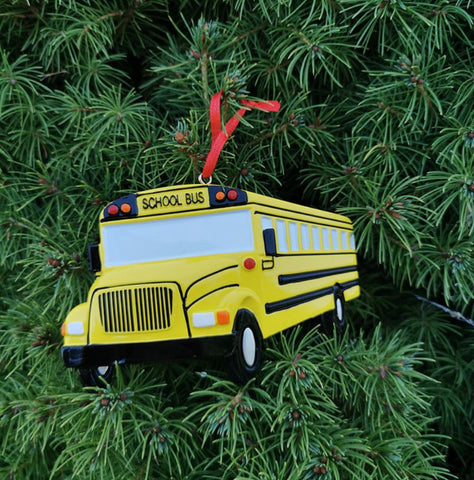 School Bus Christmas Ornaments