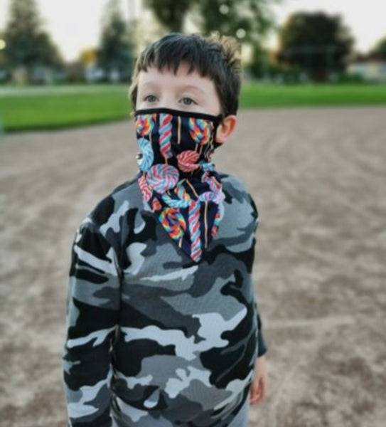 Bandanna Mask with Ear Loops (Kids)