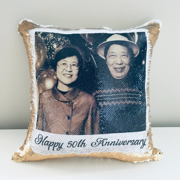 Photo Sequin Pillow - Personalize it!