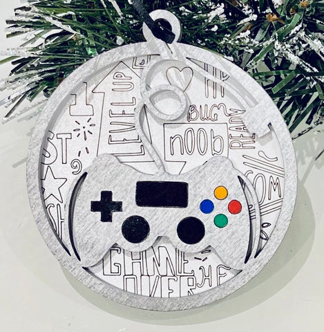 Video Game Wood Ornament