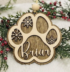 Dog Paw ornament
