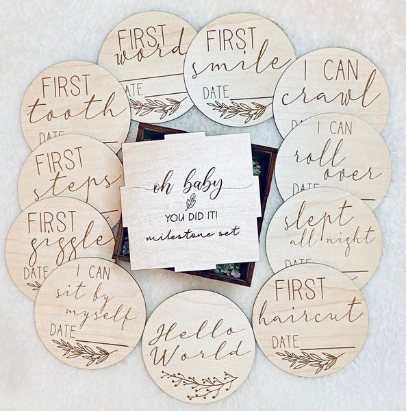 Oh Baby You Did It Milestone Box set