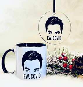 Ew Covid Ornament Mug Set
