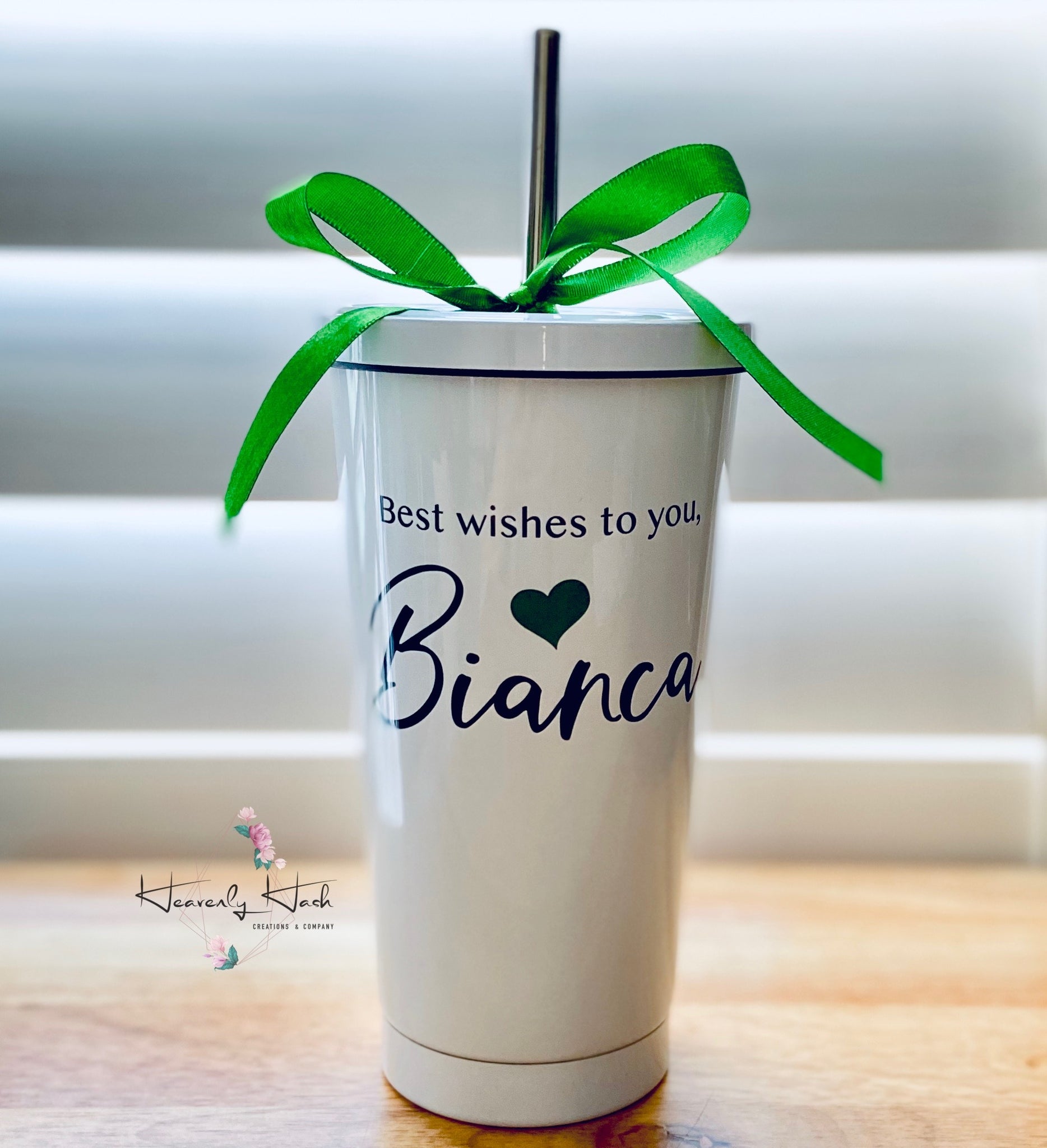 Graduation latte shape tumbler with straw